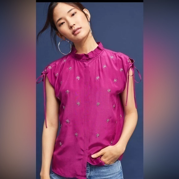 Iris Silk Top St. Roche - Picture 1 of 8
